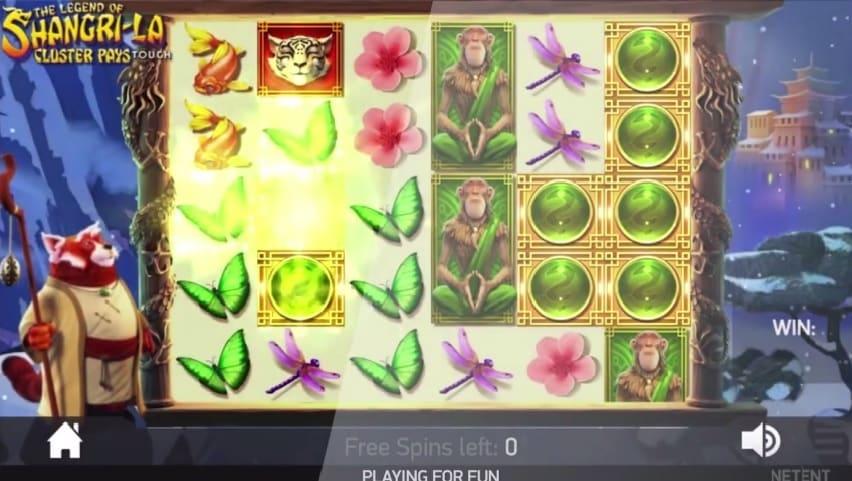The Legend of Shangri-La free spins feature er et extraspil i NetEnt nye spilleautomat
