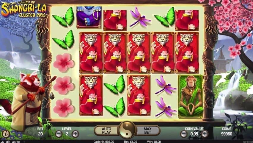 The Legend of Shangri-La er en online spilleautomat fra NetEnt med 6 hjul og 5 rækker.