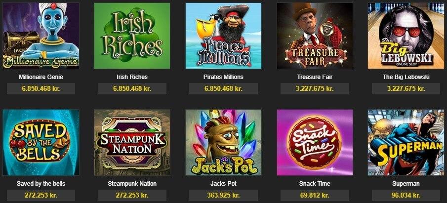 888 jackpot spil deler samme jackpot pool, så de kan gå rigtig højt!
