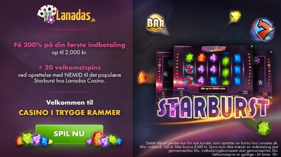 Brug Casinoer Danmarks unikke Starburst-bonus til at spille gratis på Lanadas.