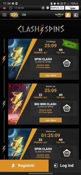 videoslots clash of spins