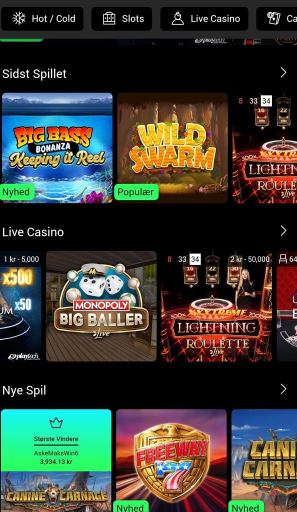 Swift casino app 